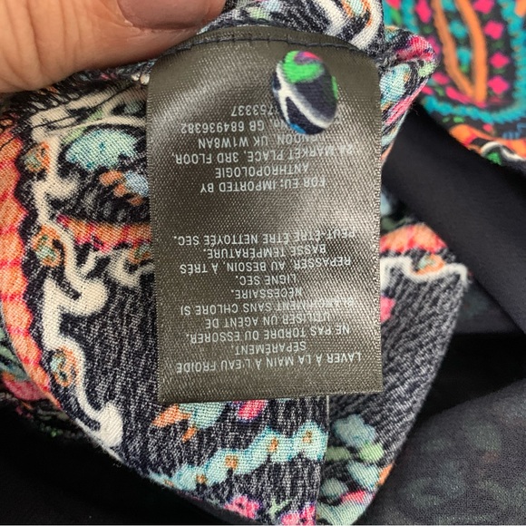 Anthropologie Maeve Maplewood Neon Paisley Dress - Picture 8 of 12